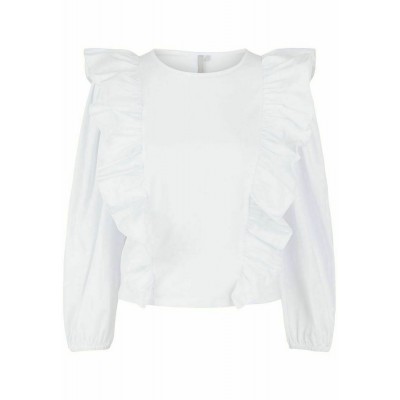 Kobiety SHIRT | Pieces Bluzka z długim rękawem - bright white/mleczny - ON45475