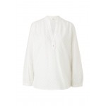 Kobiety SHIRT | s.Oliver TUNIKA - Bluzka z długim rękawem - off white embroide/mleczny - SY62297