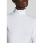 Kobiety T SHIRT TOP | Anna Field BASIC ROLL NECK LONG SLEEVES TOP - Bluzka z długim rękawem - white/biały - KR12878