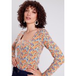 Kobiety T SHIRT TOP | BONOBO Jeans Bluzka z długim rękawem - orange corail/koralowy - HD16136