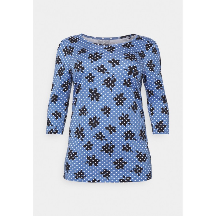 Kobiety T SHIRT TOP | CAPSULE by Simply Be VALUE - Bluzka z długim rękawem - blue/niebieski - PQ46801