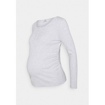 Kobiety T_SHIRT_TOP | Cotton On Maternity Bluzka z długim rękawem - silver marle/szary - PZ26909