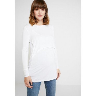 Kobiety T_SHIRT_TOP | Cotton On Maternity MATERNITY - Bluzka z długim rękawem - white/biały - UP51989