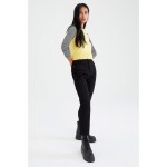 Kobiety T SHIRT TOP | DeFacto SLIM FIT - Bluzka z długim rękawem - yellow/żółty - BU65772