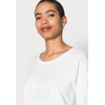 Kobiety T SHIRT TOP | edc by Esprit ARTWORK - Bluzka z długim rękawem - off white/mleczny - RD12474