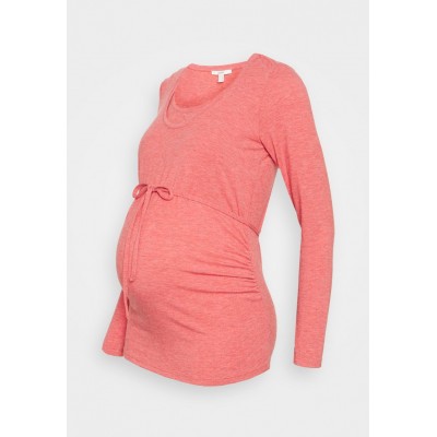 Kobiety T_SHIRT_TOP | Esprit Maternity NURSING LONG SLEEVE - Bluzka z długim rękawem - coral/koralowy - GY17155