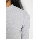 Kobiety T SHIRT TOP | Even&Odd 2 PACK - Bluzka z długim rękawem - light grey/black/jasnoszary - HV59719