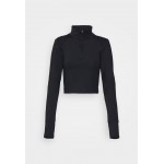 Kobiety T SHIRT TOP | Even&Odd active Bluzka z długim rękawem - black/czarny - RK56291