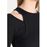 Kobiety T SHIRT TOP | Even&Odd Bluzka z długim rękawem - black/czarny - UC51633