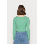 Kobiety T SHIRT TOP | Even&Odd Bluzka z długim rękawem - green/zielony - GL83222