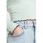 Kobiety T SHIRT TOP | Even&Odd Bluzka z długim rękawem - light green/jasnozielony - HR37100