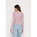 Kobiety T SHIRT TOP | Even&Odd Bluzka z długim rękawem - light pink/jasnoróżowy - RI93698