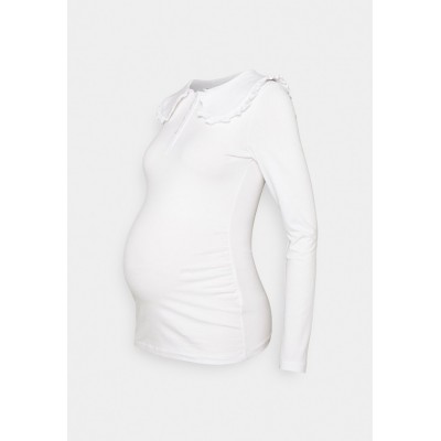 Kobiety T_SHIRT_TOP | Even&Odd Maternity Bluzka z długim rękawem - white/biały - EY73525
