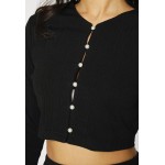 Kobiety T SHIRT TOP | Fashion Union CELESTE - Bluzka z długim rękawem - black/czarny - TQ23206
