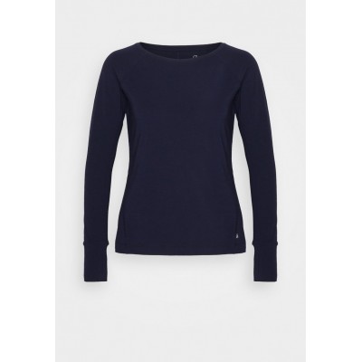 Kobiety T_SHIRT_TOP | GAP BREATHE BOATNECK - Bluzka z długim rękawem - navy uniform/niebieski - KL01906