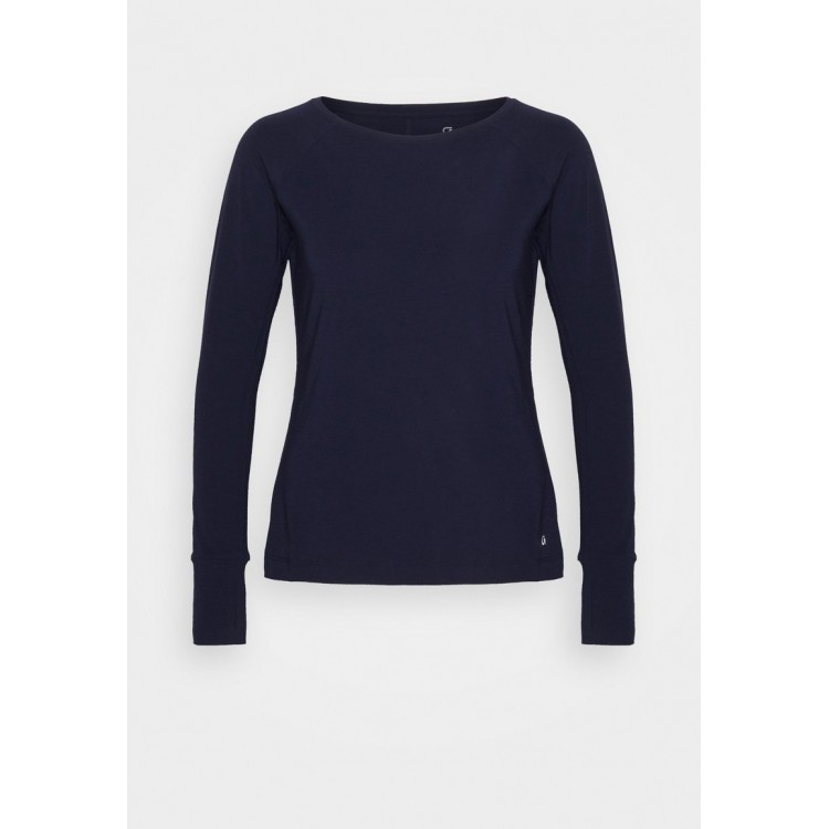 Kobiety T SHIRT TOP | GAP BREATHE BOATNECK - Bluzka z długim rękawem - navy uniform/niebieski - KL01906