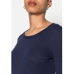 Kobiety T SHIRT TOP | GAP FAV CREW - Bluzka z długim rękawem - navy uniform/niebieski - KQ51750