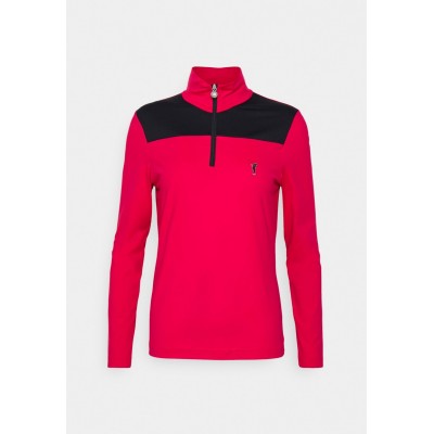 Kobiety T_SHIRT_TOP | Golfino THE MAGGIE TROYER DRY COMFORT - Bluzka z długim rękawem - insignia red/czerwony - QM06326