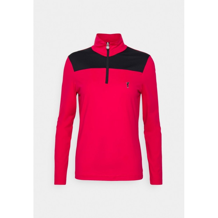 Kobiety T SHIRT TOP | Golfino THE MAGGIE TROYER DRY COMFORT - Bluzka z długim rękawem - insignia red/czerwony - QM06326