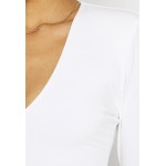 Kobiety T SHIRT TOP | Good American POWER SHOULDER BODY - Bluzka z długim rękawem - ivory/biały - PR48443
