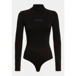 Kobiety T SHIRT TOP | Guess FRONTLOGO - Bluzka z długim rękawem - schwarz/czarny - RE55370