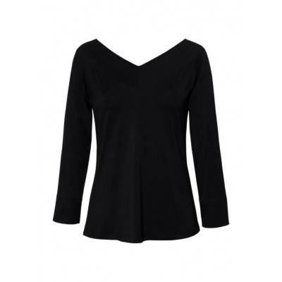 Kobiety T_SHIRT_TOP | Hexeline Bluzka z długim rękawem - czarny - JM84960