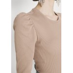 Kobiety T SHIRT TOP | JDY JDYCEREN PUFF SLEEVE - Bluzka z długim rękawem - chanterelle/jasnobrązowy - AP80059