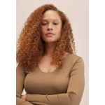 Kobiety T SHIRT TOP | Mango FANI - Bluzka z długim rękawem - brown/brązowy - YB75811