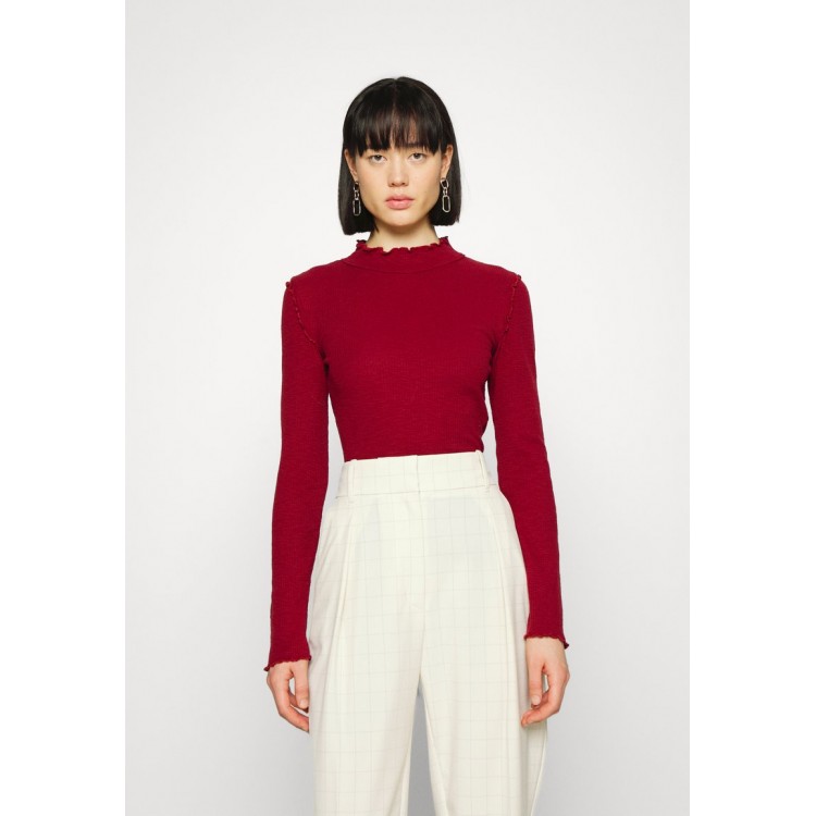 Kobiety T SHIRT TOP | Marks & Spencer FEM - Bluzka z długim rękawem - deep red/czerwony - QJ42106
