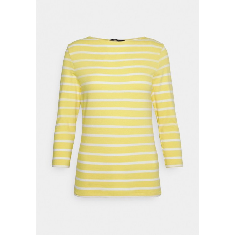 Kobiety T SHIRT TOP | Marks & Spencer SLASH FITTED - Bluzka z długim rękawem - yellow mix/żółty - EQ46099