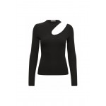 Kobiety T SHIRT TOP | Minus CHRISTA LS TEE - Bluzka z długim rękawem - black/czarny - ML31056