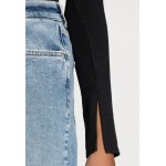 Kobiety T SHIRT TOP | Missguided HALTERNECK LONG SLEEVE - Bluzka z długim rękawem - black/czarny - NF21026