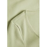 Kobiety T SHIRT TOP | Monki Bluzka z długim rękawem - green dusty light/jasnozielony - GY99851