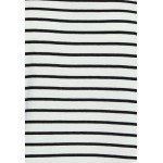 Kobiety T SHIRT TOP | Moss Copenhagen ESNA TEE - Bluzka z długim rękawem - black/white/czarny - CB29195