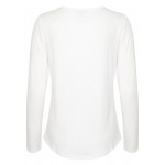 Kobiety T SHIRT TOP | My Essential Wardrobe THE MODAL - Bluzka z długim rękawem - bright white/biały - PV36120