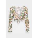 Kobiety T SHIRT TOP | Neon & Nylon ANYA TIE TOP - Bluzka z długim rękawem - white/biały - HF73141