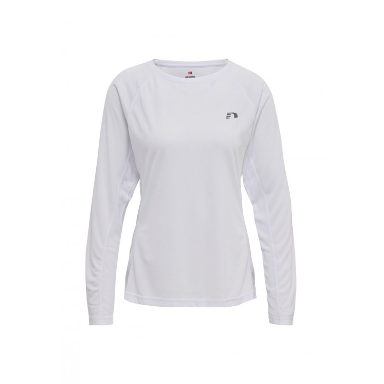 Kobiety T SHIRT TOP | Newline CORE RUNNING - Bluzka z długim rękawem - white/biały - EA84432