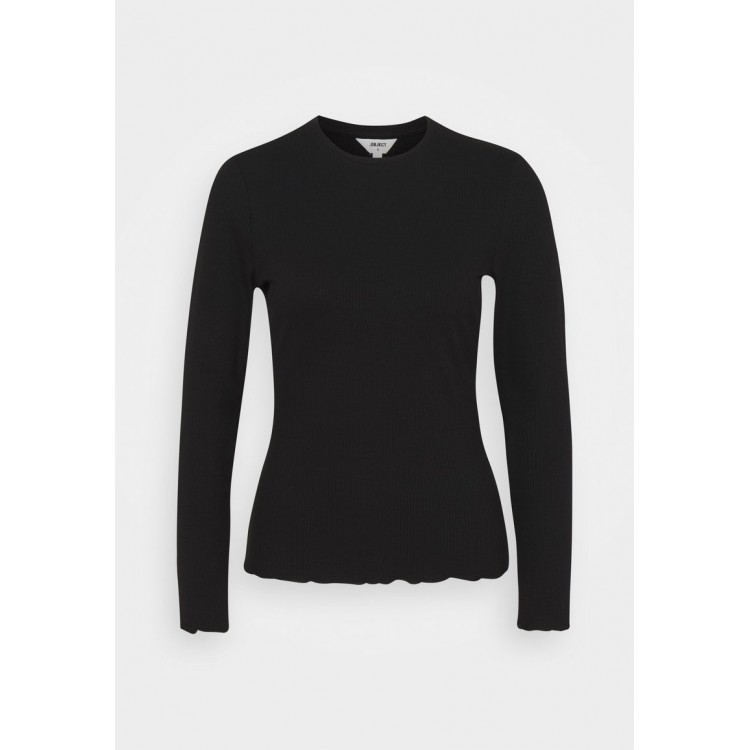 Kobiety T SHIRT TOP | Object OBJJAMIE - Bluzka z długim rękawem - black/czarny - RT21286