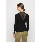 Kobiety T SHIRT TOP | ONLY HIGH NECK - Bluzka z długim rękawem - black/czarny - KY40665