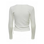 Kobiety T SHIRT TOP | ONLY ONLEMMA - Bluzka z długim rękawem - egret/mleczny - TD40763