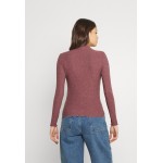 Kobiety T SHIRT TOP | ONLY ONLEMMA HIGH NECK - Bluzka z długim rękawem - rose brown/jasnoróżowy - OY94275