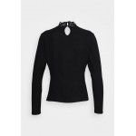 Kobiety T SHIRT TOP | ONLY Petite ONLNELLA HIGHNECK - Bluzka z długim rękawem - black/czarny - LC22512