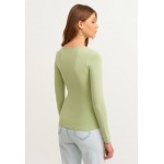 Kobiety T SHIRT TOP | OXXO Bluzka z długim rękawem - reseda/zielony - LT67097