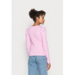 Kobiety T SHIRT TOP | Pieces PCANNA - Bluzka z długim rękawem - pastel lavender/różowy - EC66582