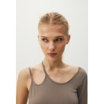 Kobiety T SHIRT TOP | PULL&BEAR Bluzka z długim rękawem - grey/ciemnoszary - NL36507