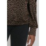 Kobiety T SHIRT TOP | PULZ PZDUNNE - Bluzka z długim rękawem - brown/czerwony - IW38852