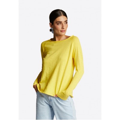 Kobiety T_SHIRT_TOP | Rich & Royal Bluzka z długim rękawem - sunshine/żółty - VF76231