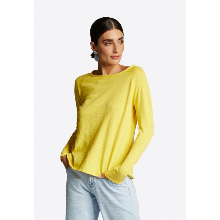 Kobiety T SHIRT TOP | Rich & Royal Bluzka z długim rękawem - sunshine/żółty - VF76231