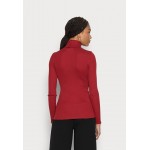 Kobiety T SHIRT TOP | Rosemunde ROLLER NECK - Bluzka z długim rękawem - cranberry/czerwony - KC29208