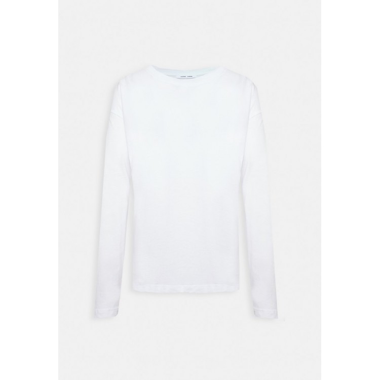 Kobiety T SHIRT TOP | Samsøe Samsøe SUZIE - Bluzka z długim rękawem - white/biały - WG23535
